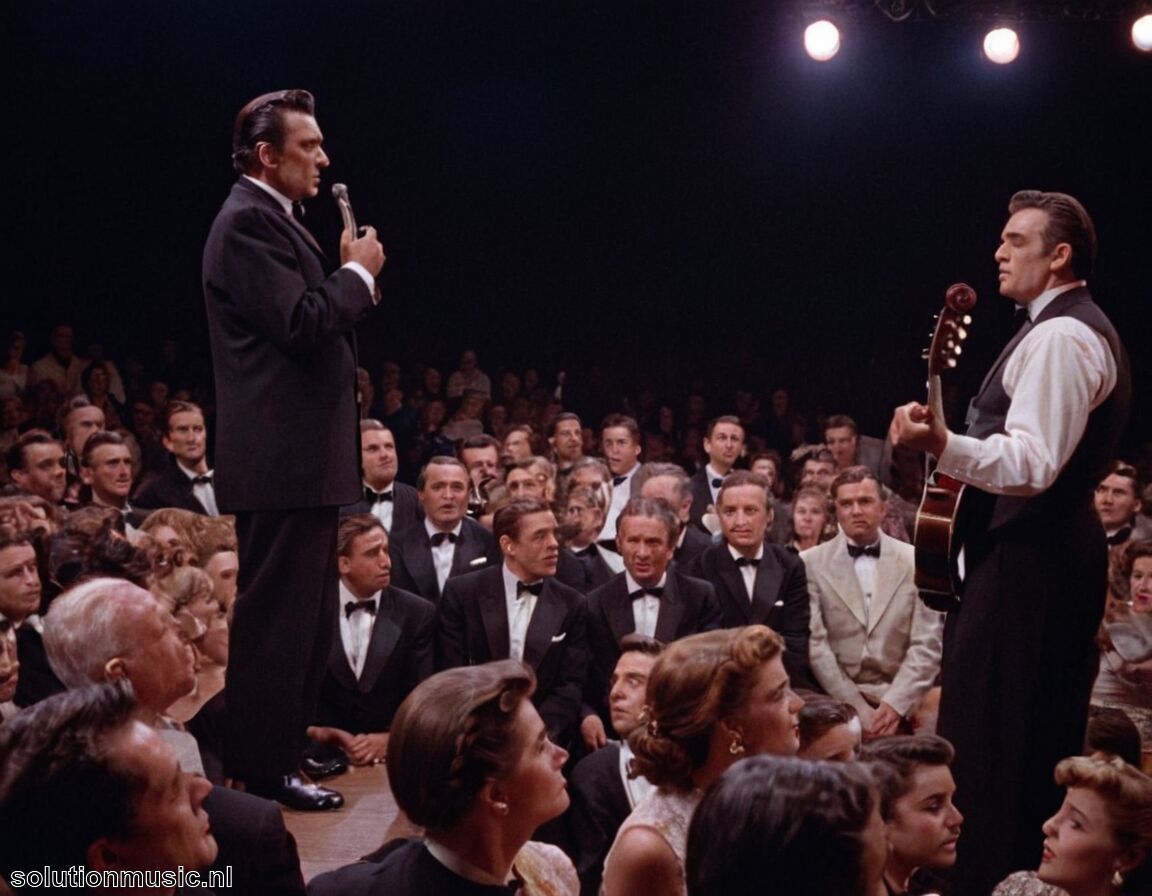 Johnny Cash, bekend om zijn countrymuziek   - De meest succesvolle zangers en muzikanten van de jaren 50